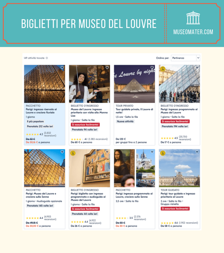 Biglietti per Museo del Louvre