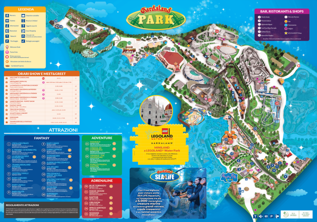 Mappa di Gardaland