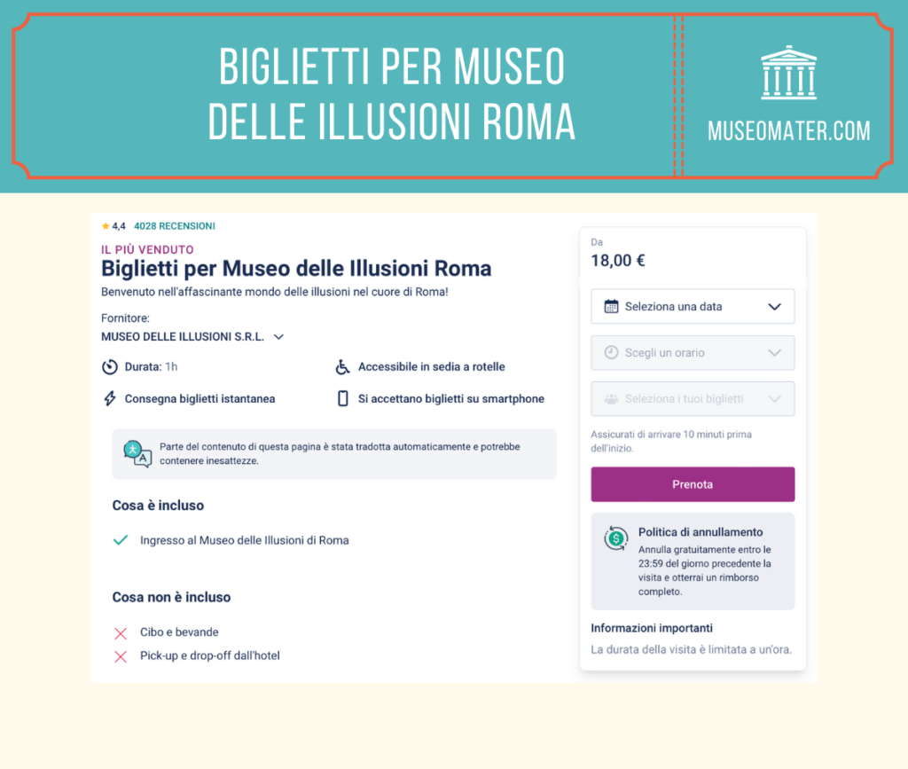 Biglietti per Museo delle Illusioni Roma